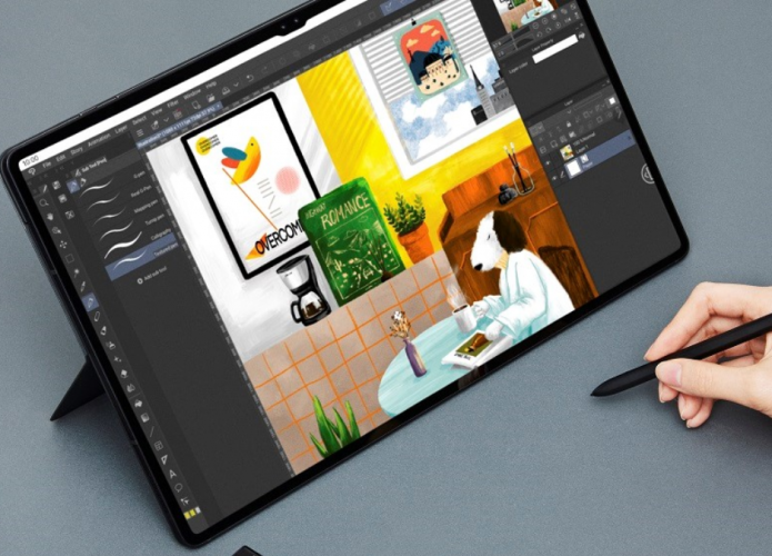 desenhando no tablet samsung com s pen