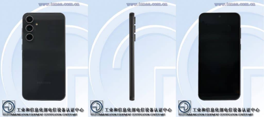 Imagens do Galaxy S23 FE nos registros da TENAA. Imagem: Reprodução/TENAA