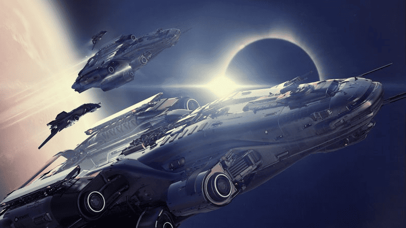 nave no espaço de star citizen, o, jogo mai caro de todos