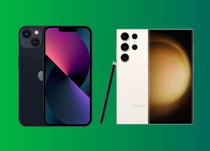 iPhone 13 e Galaxy S23 Ultra em oferta