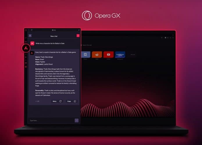 opera gx aria