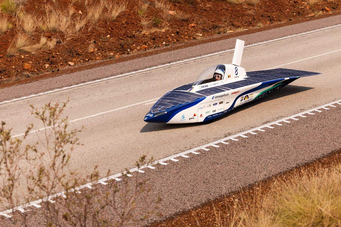 Carro solar vencedor da corrida