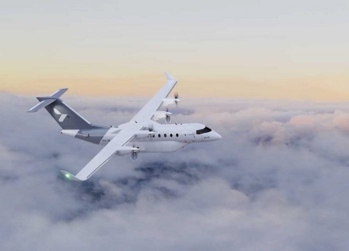 Avião completamente elétrico da Heart Aerospace (modelo ES-30 para voos regionais e capacidade para 30 pessoas) - previsão para entrar em serviço em 2028/via Heart Aerospace