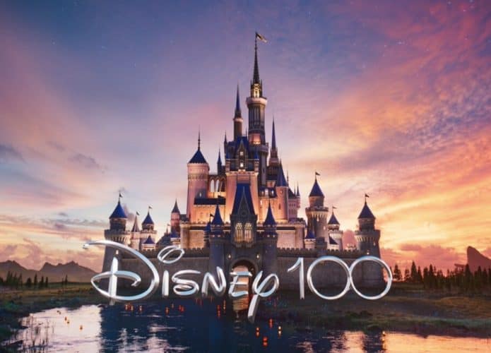 Imagem comemorativa dos 100 anos da Disney