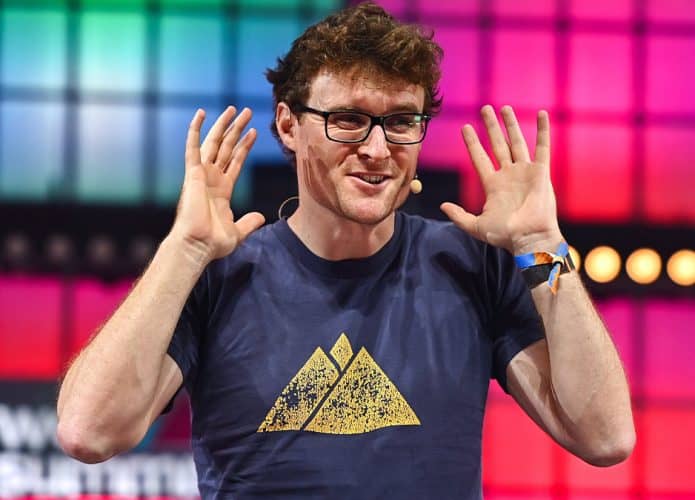 Paddy Cosgrave, fundador do Web Summit, durante evento