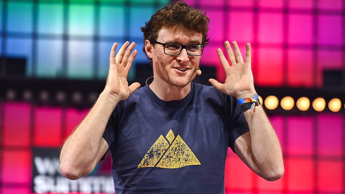 Paddy Cosgrave, fundador do Web Summit, durante evento