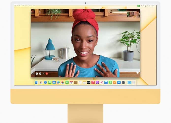iMac de 24 polegadas amarelo