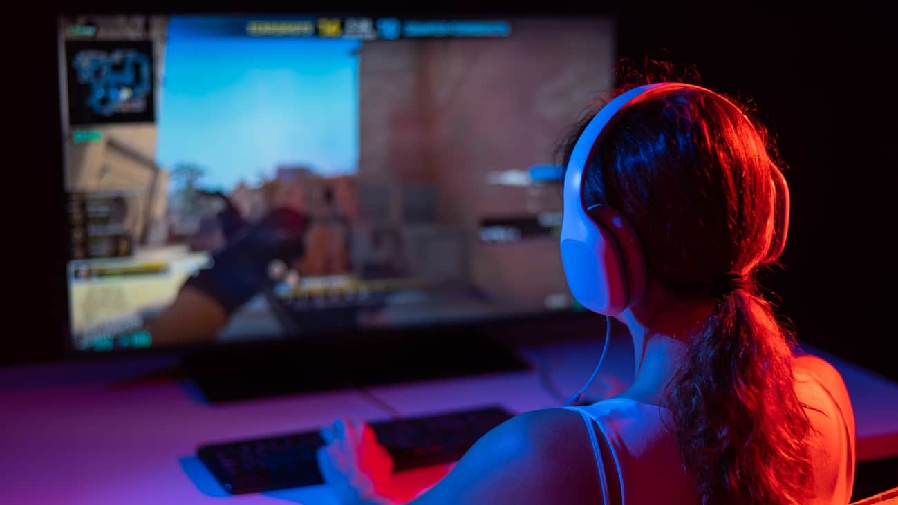 mulher videogame jogos