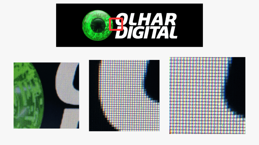 Pixels no logo do Olhar Digital/Imagem: Olhar Digital