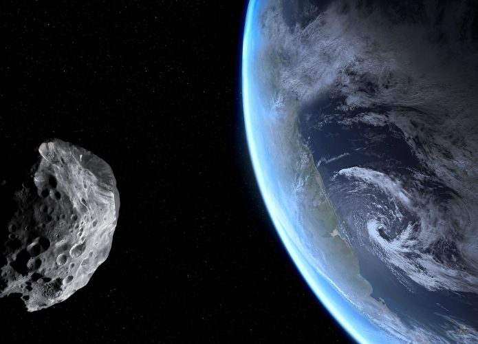 Asteroide próximo a Terra (Crédito: Shutterstock/ Dima Zel)