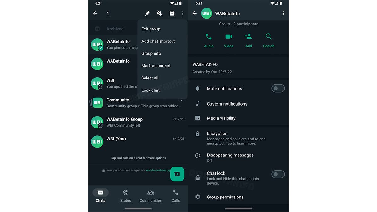 WhatsApp testa atalhos para bloquear conversas; veja!