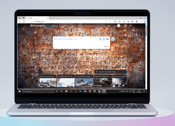 Imagem mostrando o navegador Microsoft Edge