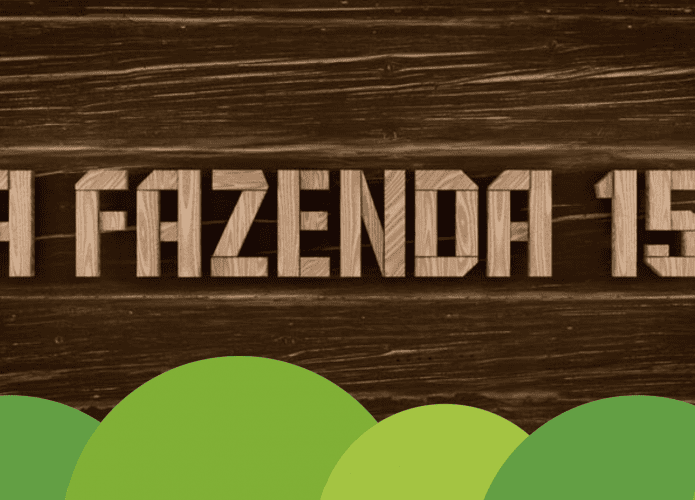 Imagem mostrando o logo de A Fazenda 15