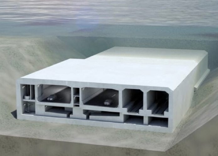 O maior túnel submerso do mundo feito sem máquinas de perfuração terá 18 km de extensão e fica 40 m abaixo do Mar Báltico.