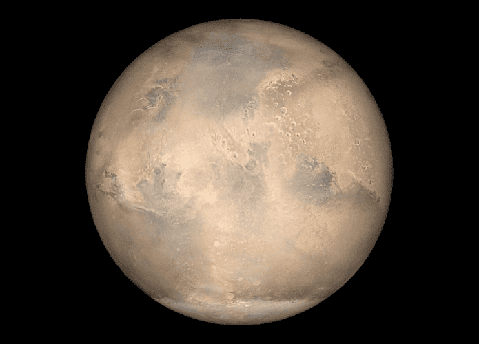 Marte visto do espaço
