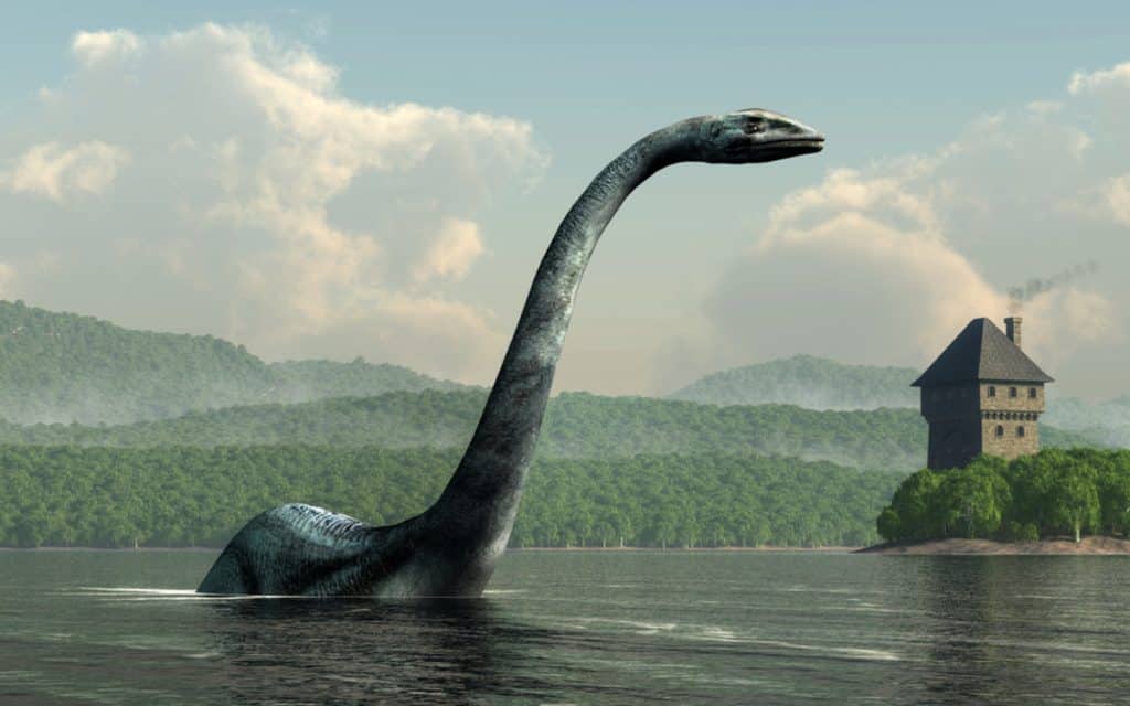 Ilustração Monstro do Lago Ness (Crédito: Shutterstock/ Daniel Eskridge)