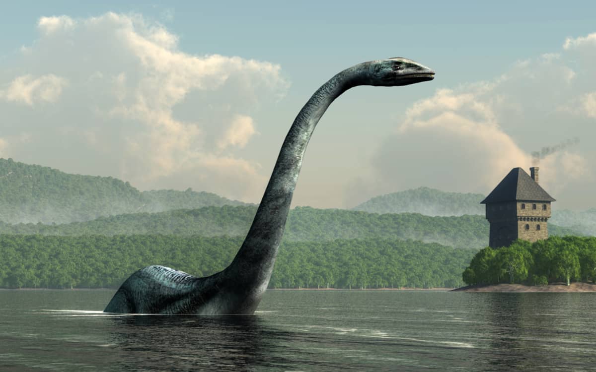 Ilustração Monstro do Lago Ness (Crédito: Shutterstock/ Daniel Eskridge)