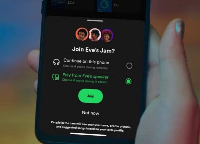 spotify jam nova funcionalidade