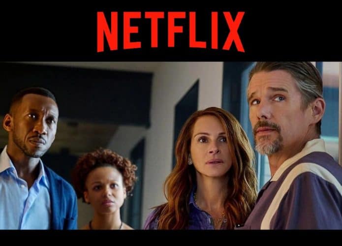 Montagem com cena do filme O Mundo Depois de Nós, que estreia em dezembro na Netflix