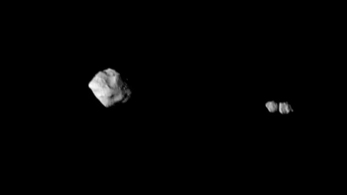 Asteroide Dinkinesh e suas duas luas