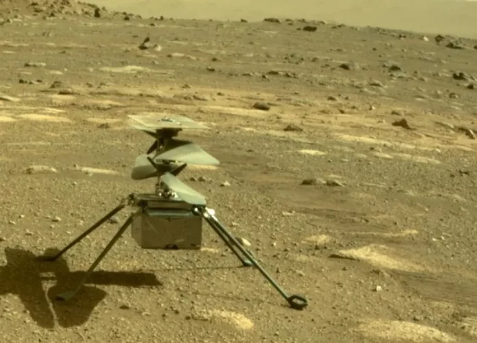 Helicóptero Ingenuity (Crédito: NASA/ JPL-Caltech)