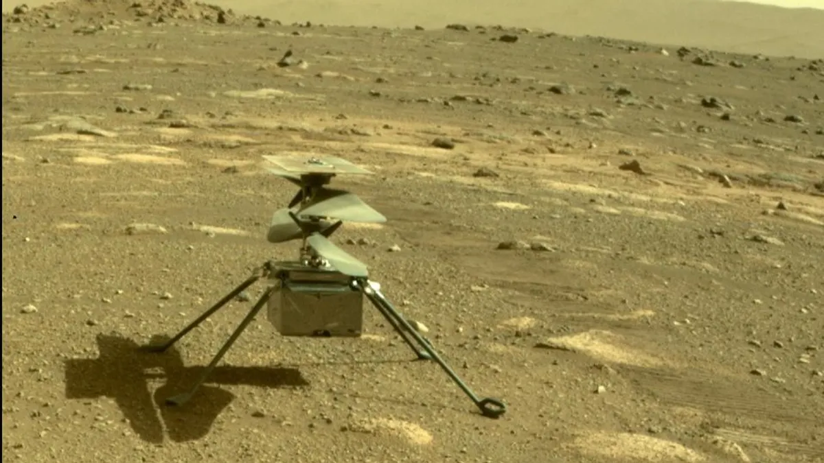Helicóptero Ingenuity (Crédito: NASA/ JPL-Caltech)