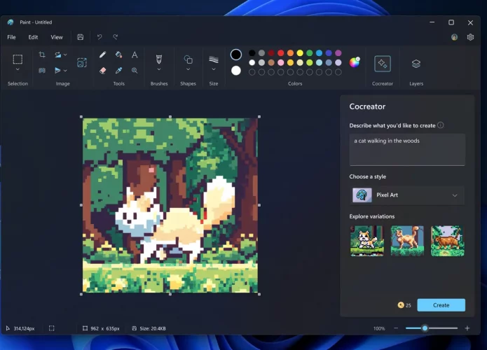 Microsoft Paint ganha gerador de imagens com tecnologia da OpenAI