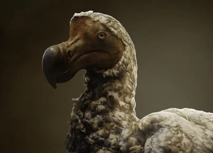 Ilustração de um dodô (Crédito: Colossal Biosciences)