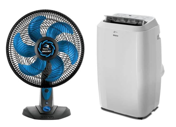 Ventiladores e ar-condicionado em oferta