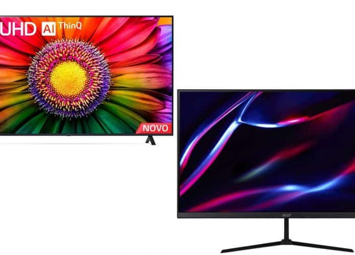 TVs e monitores em oferta