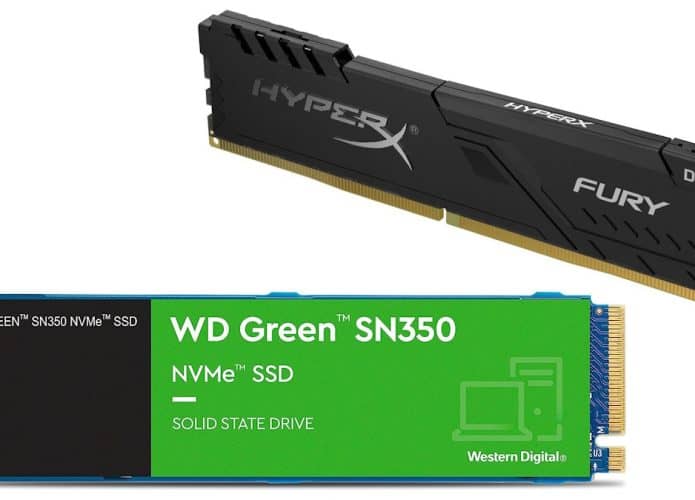 SSD e RAM em oferta