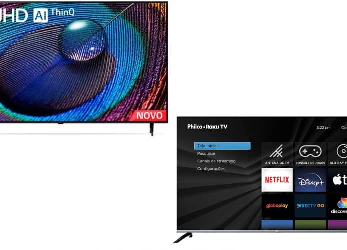 Smart TVs em oferta