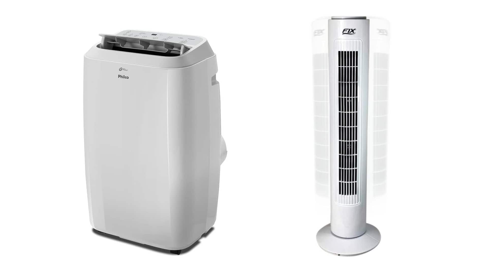 Ventiladores e ar-condicionado em oferta
