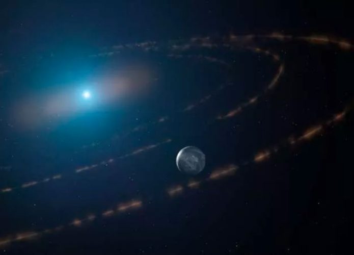 planeta ao redor de anã branca