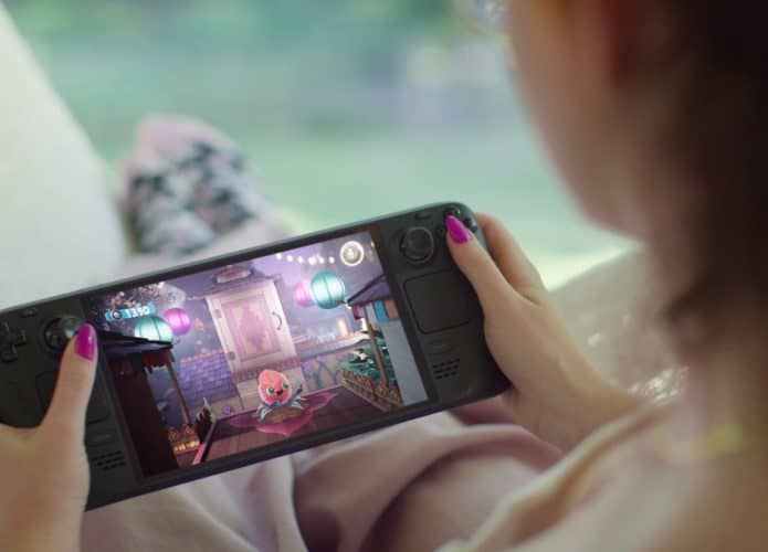 Steam Deck com tela OLED