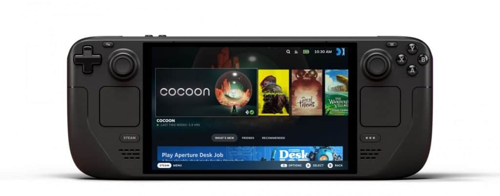 Steam Deck com tela OLED