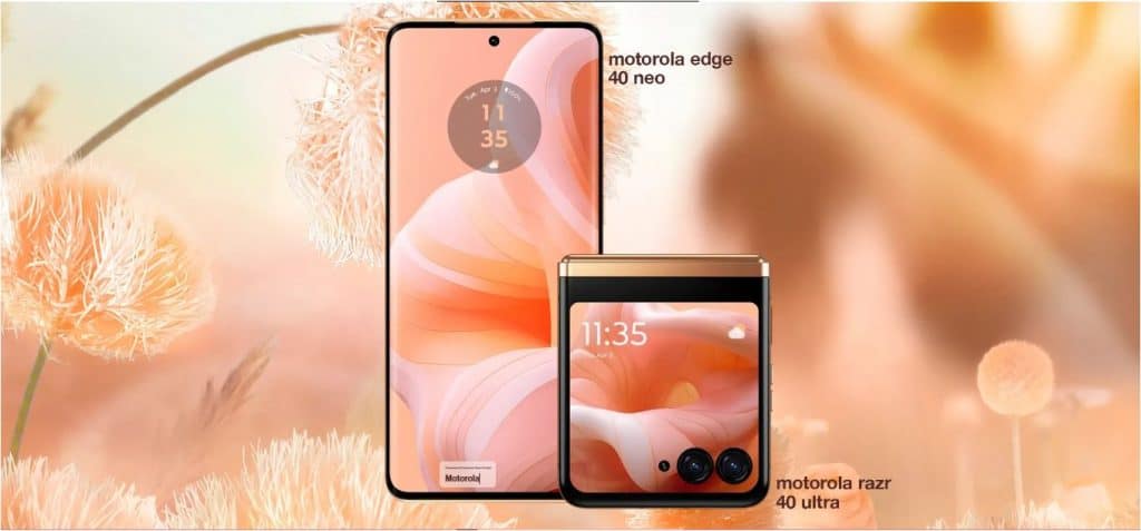 Celular Motorola com a cor do ano da Pantone 