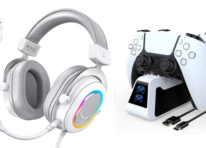 Montagem com acessórios pra games em promoção na Amazon