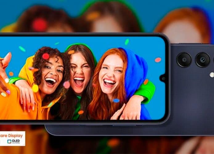 Montagem com Samsung Galaxy A25