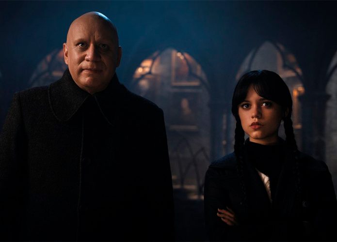 Cena com Tio Chico e Wandinha da Família Addams