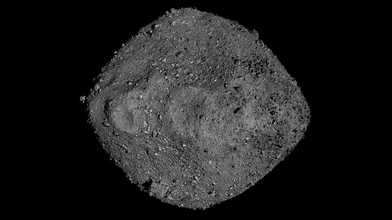 Asteroide Bennu (Crédito: NASA/Goddard/Universidade do Arizona)