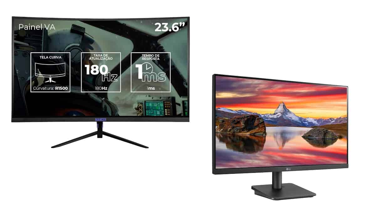 Monitores em oferta