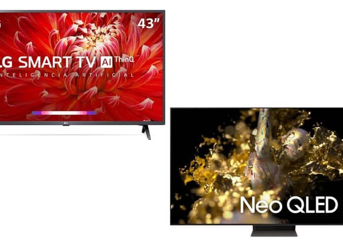 Smart TVs em oferta