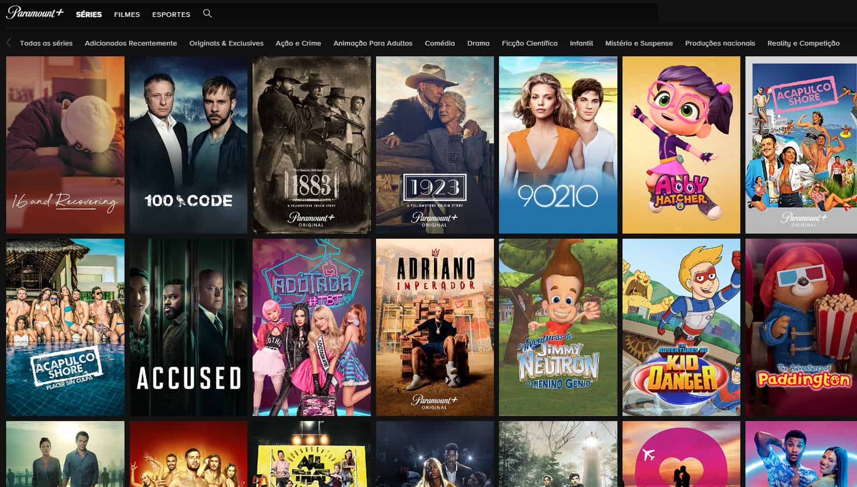 Catálogo Paramount+ o que tem de filmes e séries no streaming?