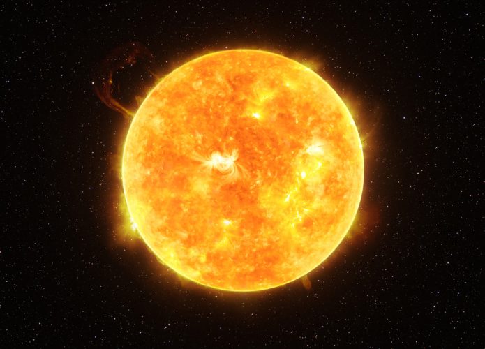 Poderia existir um buraco negro dentro do Sol (Crédito: Lukasz Pawel Szczepanski/ Shutterstock)