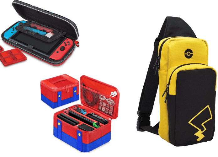 5 - cinco cases e bolsas de transporte para nintendo switch (2)