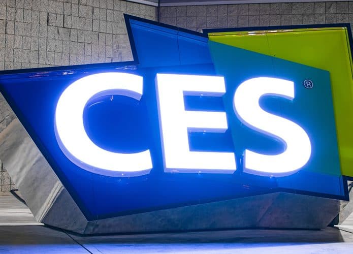 Letreiro da CES, maior feira de tecnologia do mundo