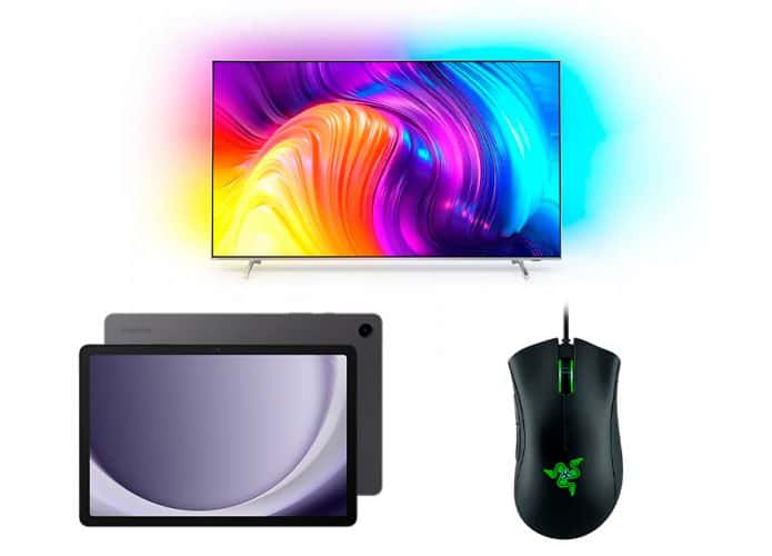 Montagem com aparelhos em oferta na Amazon