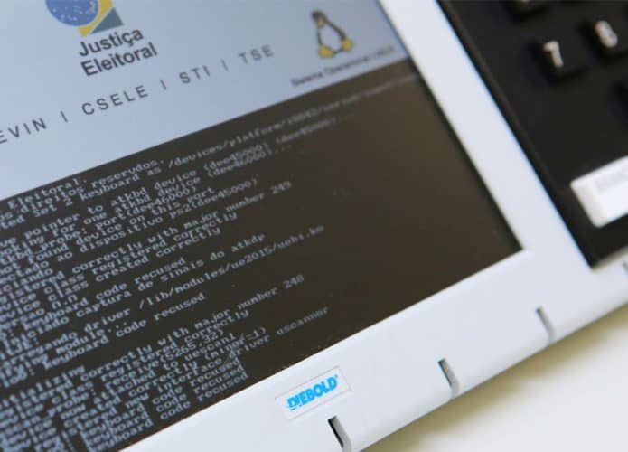 Urna eletrônica que será usada nas eleições municipais em 2024