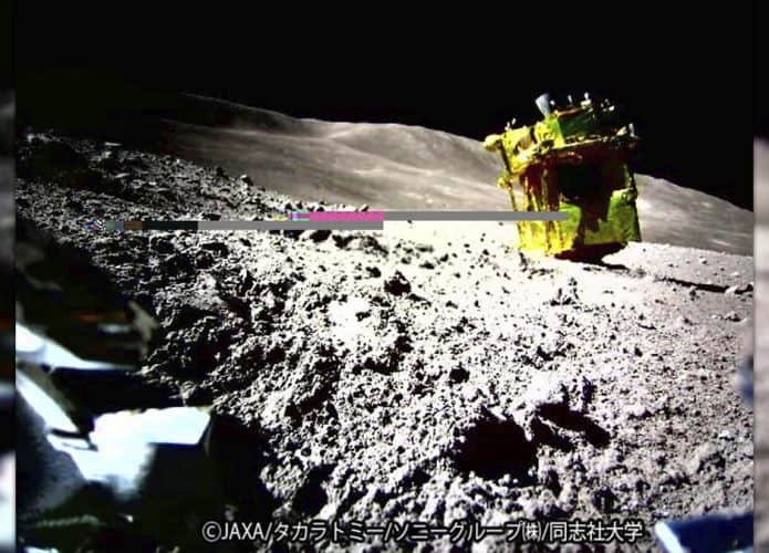 Sonda SLIM, da JAXA, agência espacial do Japão, na Lua
